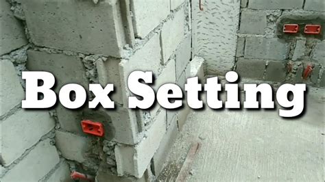 how to install electrical box in concrete block|electrical box installation.